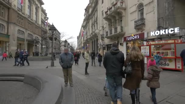 在市中心散步的人 — 图库视频影像