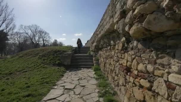 Eski Kalenin Merdivenleri Sokakları — Stok video