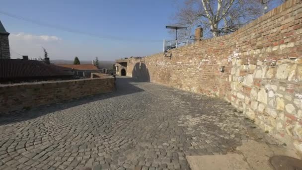 Ruelle Pavée Forteresse Belgrade — Video