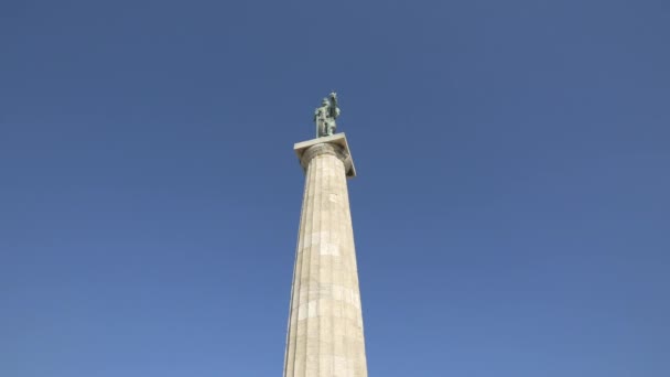 Колонна Статуя Виктора — стоковое видео