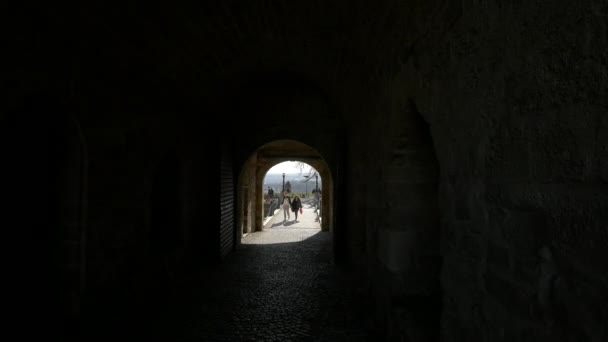 Τούνελ Στο Φρούριο Βελιγραδίου — Αρχείο Βίντεο