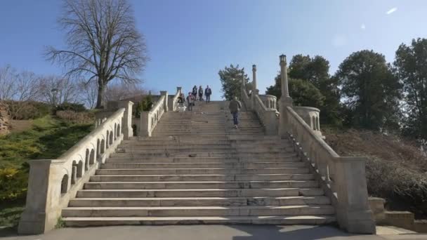 Stairs Belgrade Fortress — Stock Video