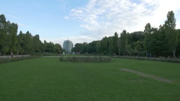 Herastrau Park Resekoncept — Stockvideo