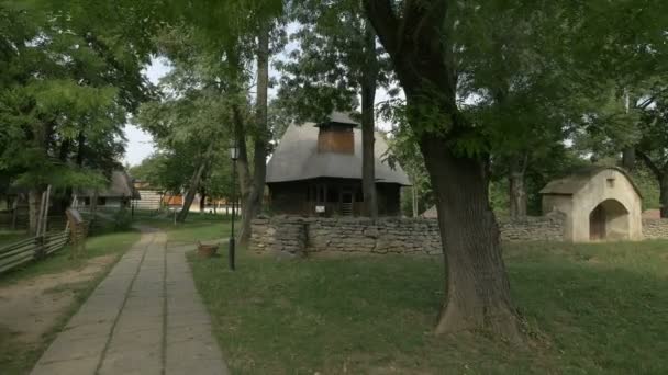 Dřevěný Kostel Village Museum — Stock video