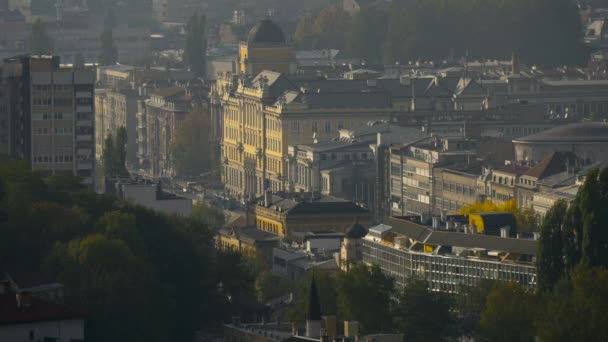 Edifícios Rua Sarajevo — Vídeo de Stock