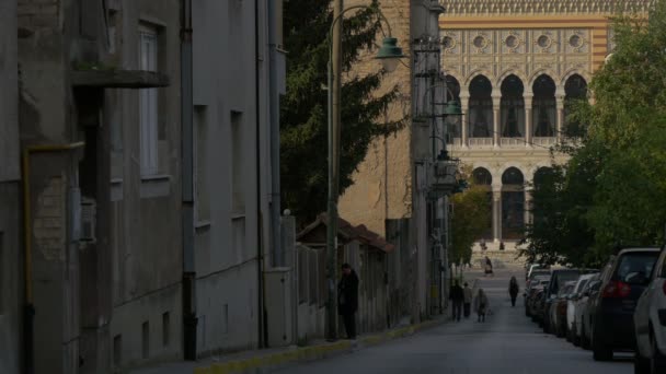 Gatan Mot Stadshuset — Stockvideo