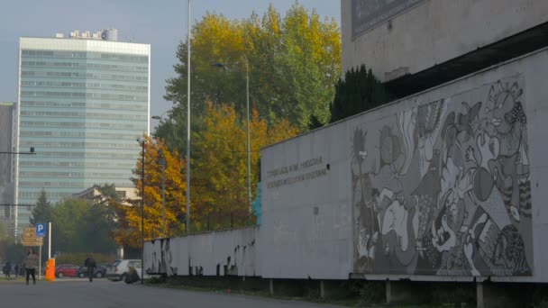 Cartaz Com Imagens Surreais Museu Histórico — Vídeo de Stock