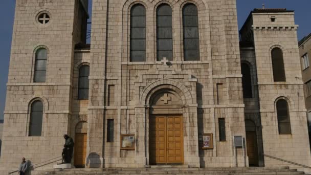 Aziz Yusuf Kilisesi Nin Manzarasını Kaldır — Stok video