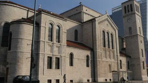 Inclinación Iglesia San José — Vídeos de Stock