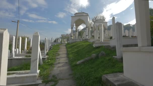 Caminho Cemitério — Vídeo de Stock