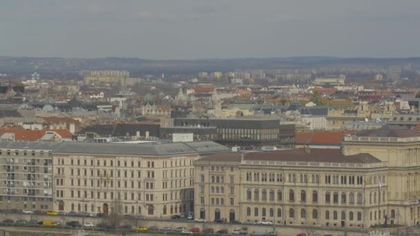 Stadsbilden Budapest Ungern — Stockvideo
