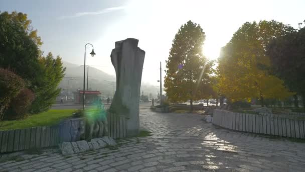 Duro Dakovic Escultura Parque — Vídeo de Stock