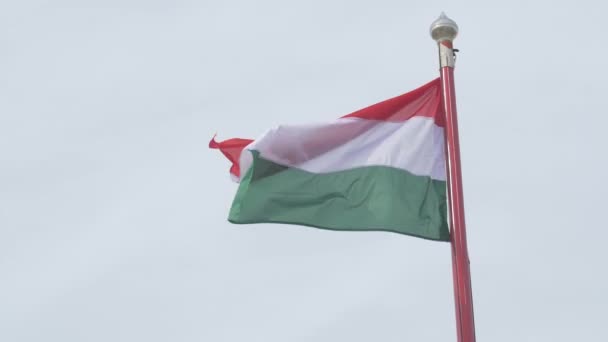 Άποψη Της Ουγγρικής Σημαίας — Αρχείο Βίντεο