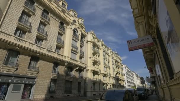 Vista Edificios Con Balcones — Vídeos de Stock