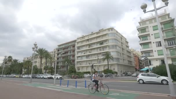 Edificios Apartamentos Día Nublado — Vídeos de Stock