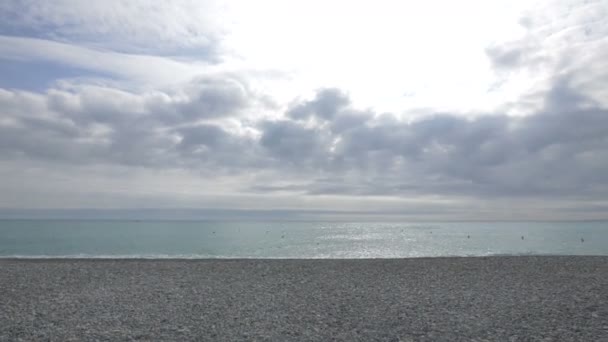 Una Spiaggia Riva Mare — Video Stock