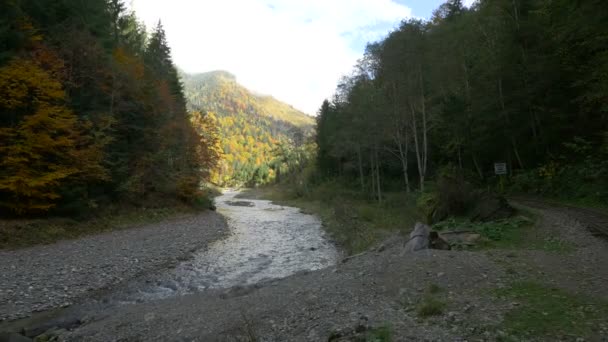 穿过山谷的河流 — 图库视频影像
