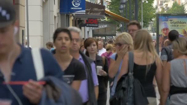 People Walking Sidewalk — Stock Video