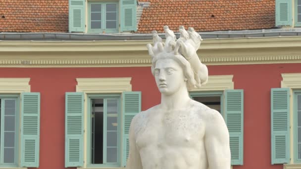 Gros Plan Statue Apollo Nice — Video