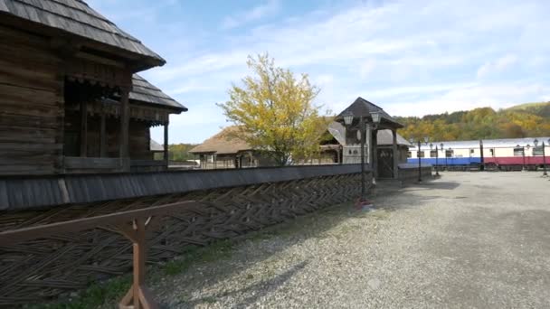 Vue Sur Clôture Traditionnelle Bois — Video