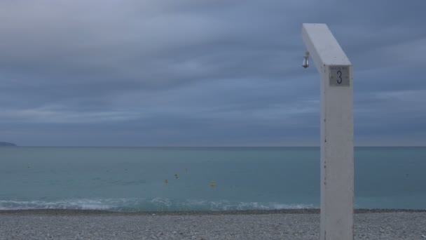 Una Ducha Playa Aire Libre — Vídeos de Stock