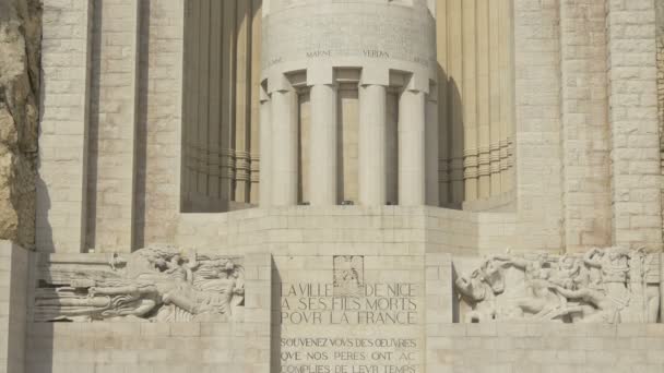 在尼斯建一座战争纪念馆 — 图库视频影像