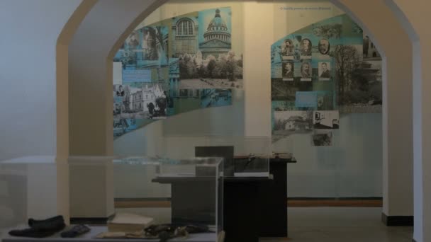 Foto Museum Sighet Memorial — Stok Video
