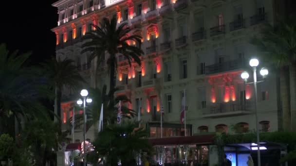 Przechyl Się Hotelu Nicei — Wideo stockowe