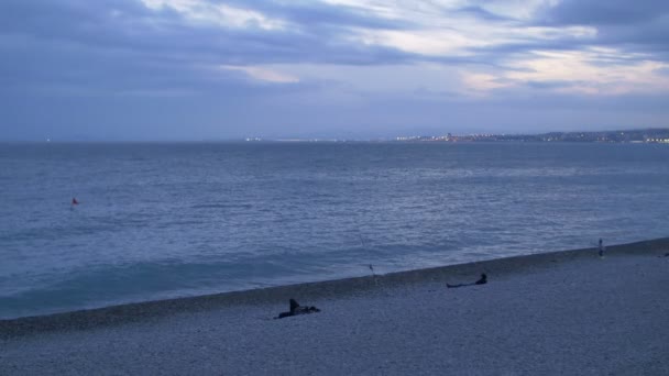 多云天气下的海滨 — 图库视频影像