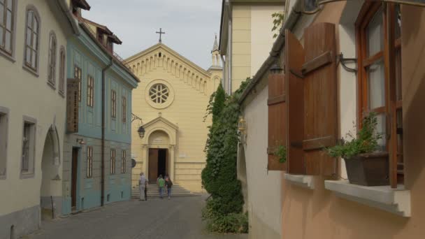 Edifici Vicino Alla Chiesa San Giuseppe — Video Stock
