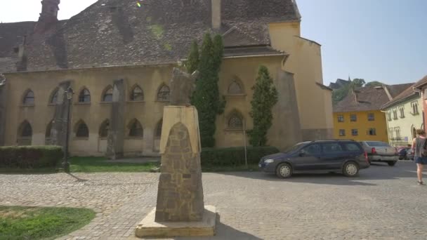 Άποψη Του Αγάλματος Vlad Tepes — Αρχείο Βίντεο