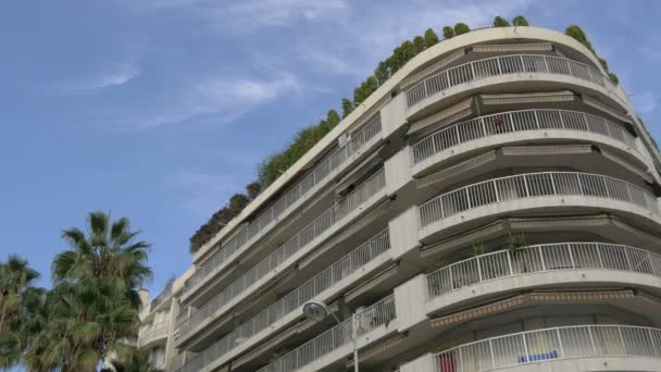 Appartementencomplex Met Balkon — Stockvideo