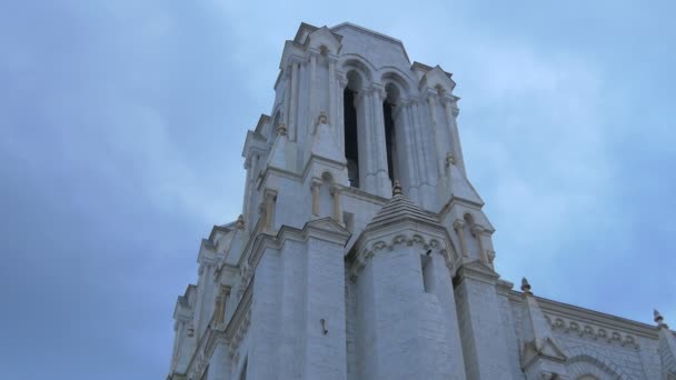 Πύργοι Ενός Αρχαίου Κτιρίου Εκκλησία — Αρχείο Βίντεο