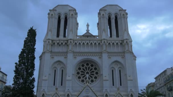 Βασιλική Notre Dame Στη Νίκαια — Αρχείο Βίντεο
