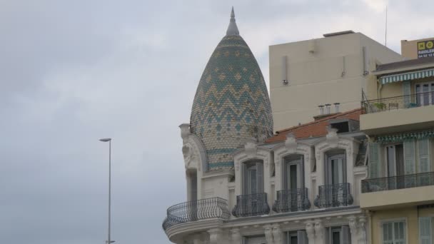 Edificio Con Techo Mosaico — Vídeos de Stock