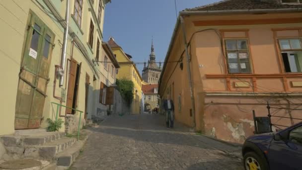 Годинникова Вежа Вулиці Турнулі — стокове відео