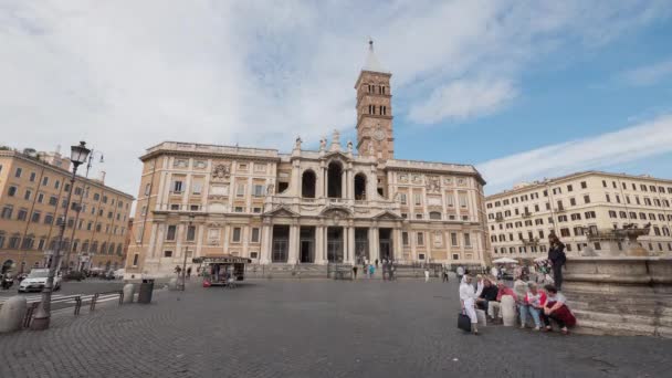 Timelapse Persone Una Piazza — Video Stock