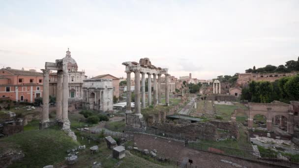 ローマにおけるローマ フォーラムの経過 — ストック動画
