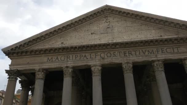 Pediment Pantheon — Stock Video