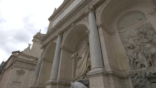 Fontana Dell Acqua Felice Římě — Stock video