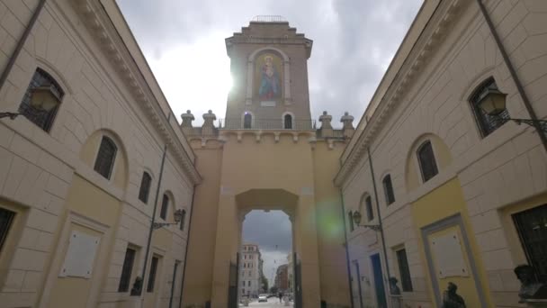 Πύλη Του Ξενοδοχείου Porta Pia — Αρχείο Βίντεο