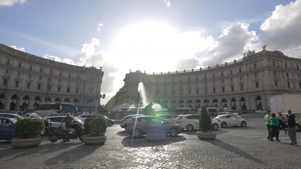ローマの共和国広場 — ストック動画