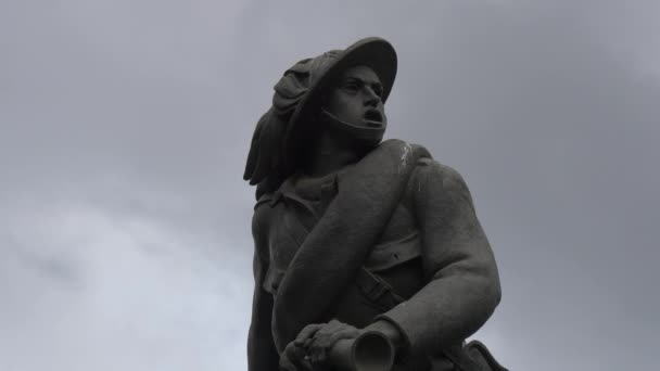 View Soldier Statue Rome — Stock Video