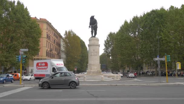 Roma Daki Bersaglieri Anıtı — Stok video