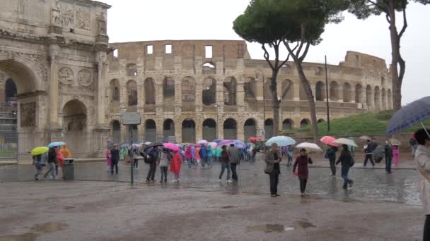 Coliseu Arco Constantino — Vídeo de Stock