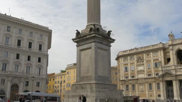 Kolumna Pokoju Rzymie — Wideo stockowe