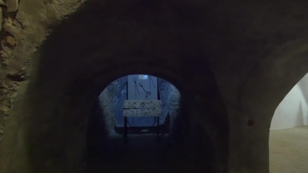 Muzeum Mučícími Nástroji Pevnosti Fagaras — Stock video