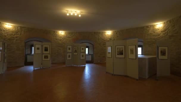 法加拉斯要塞博物馆的博览会 — 图库视频影像