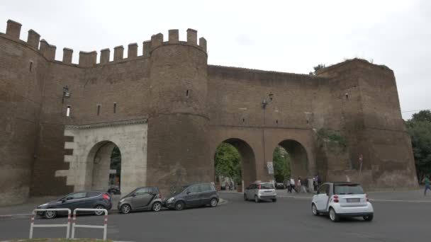 Porta Pinciana Roma — Video Stock