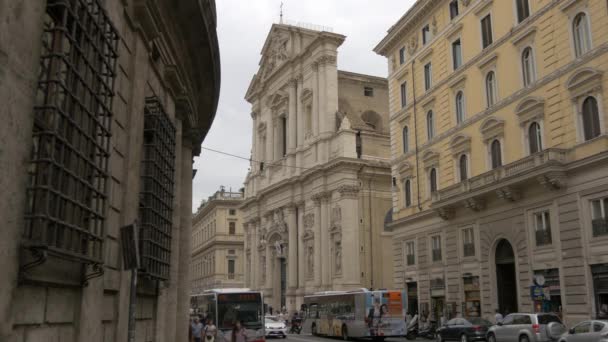 Kostel Sant Andrea Della Valle Římě — Stock video